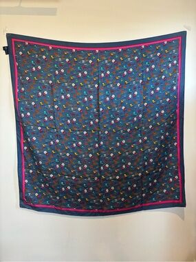 Thonet Chair printed oversized silk scarf